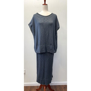 Peruvian Connection Sweater Top Maxi Skirt Set Womens Size M Cotton Lagenlook